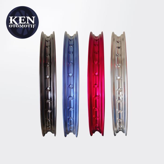 Velg Aluminium Jari Jari Comet 17x140/140 | Black, Silver, Red, & Blue |