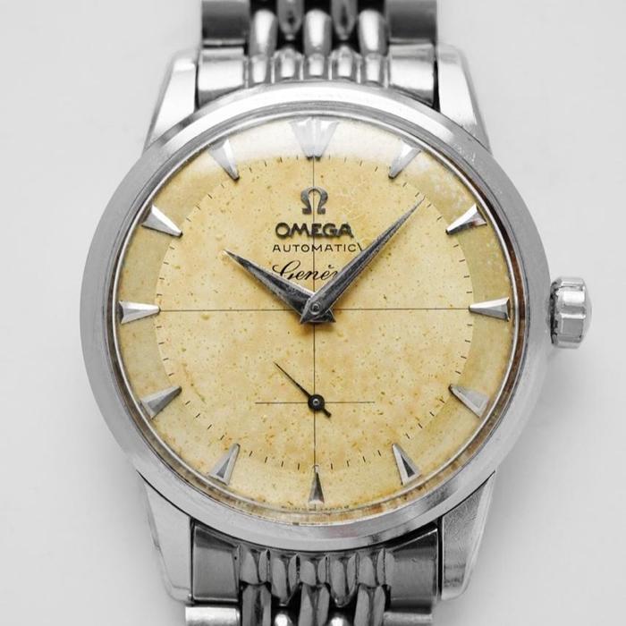 Omega Cursive Geneve Sub Second Dial Jam Tangan Vintage Pria Original