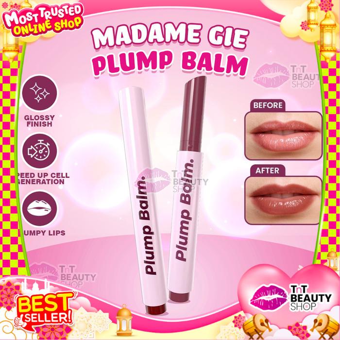 MADAME GIE Plump Balm - Glossy Finish Lip Gloss Moisturizing Long Lasting 2.5 gr  | TnT Beauty Shop