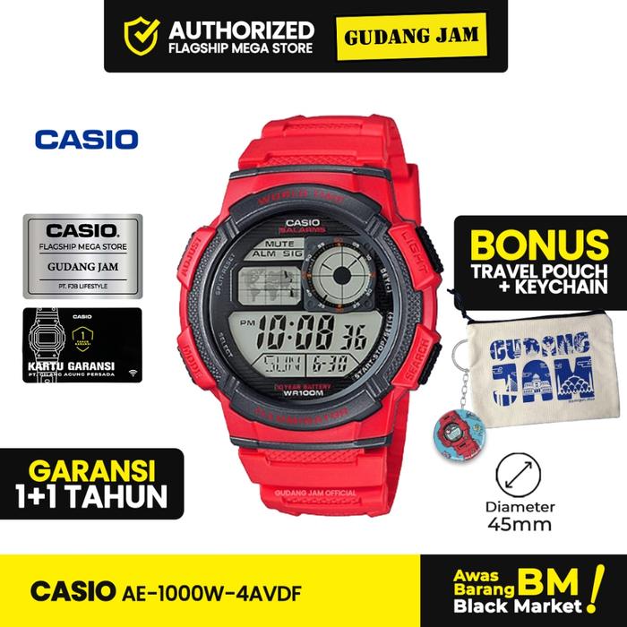 Jam Tangan Casio AE-1000W-4AVDF AE-1000W-4A AE-1000W AE-1000 AE1000W AE 1000W
