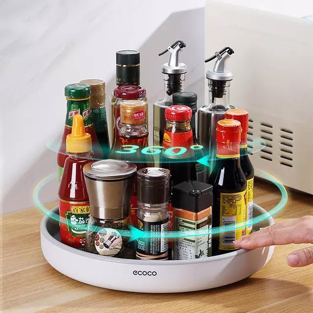 Rak Putar Rak Bumbu Dapur Kamar Mandi Rak Kosmetik Rak Serbaguna