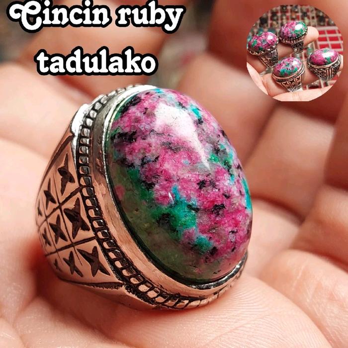 CINCIN BATU RUBY TADUKALO JUMBO  DISKRIPSI: BATU RUBY TADULAKO