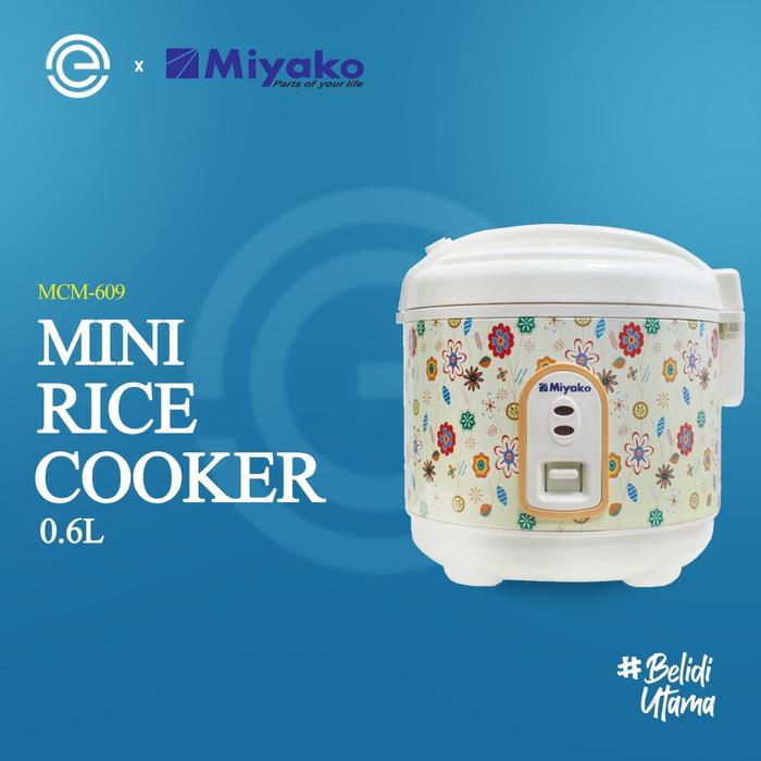 MIYAKO Rice Cooker 0.6 Liter 3 in 1 - MCM-609
