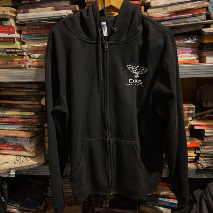 ORIGINAL Jacket Zipper Das Scientist Supply Jaket Zipperhood Zip Hitam Black New States Apparel Supe