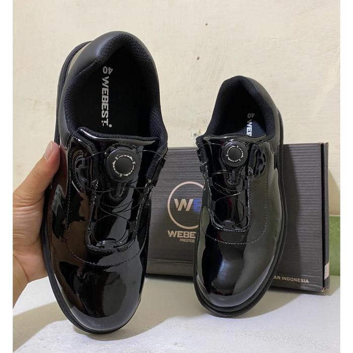 Sepatu PDH Kilap Tali Putar Midtrack WB Original