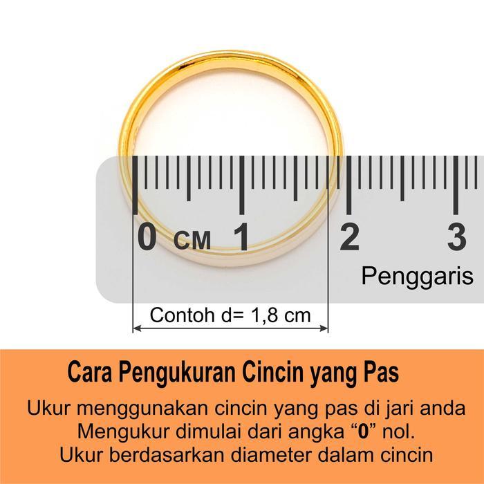 Cincin Emas Asli 10 Karat Merline J5 Ismoyo