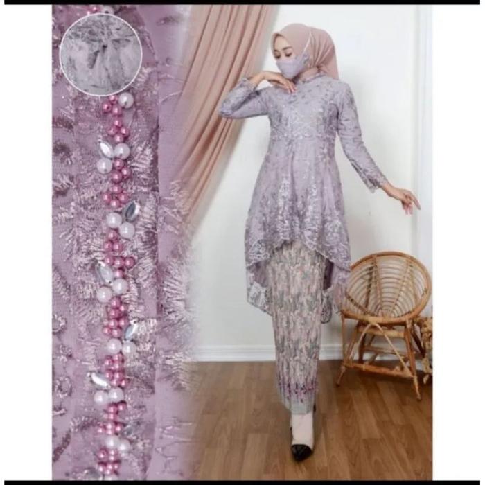(COD) SETELAN KEBAYA LESTI KEJORA / KEBAYA TUNIKODERN / KEBAYA WISUDA / KEBAYA LAMARAN / KEBAYA KEKI