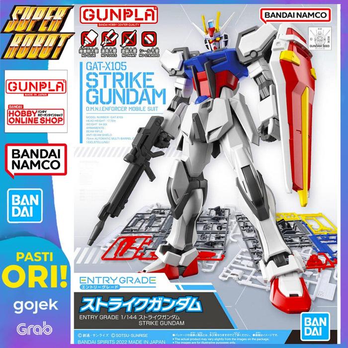 𝗕𝗔𝗡𝗗𝗔𝗜 EG Entry Grade GAT-X105 Strike Gundam - SEED
