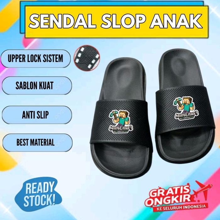 sendal anak Minecraft sendal selop anak premium