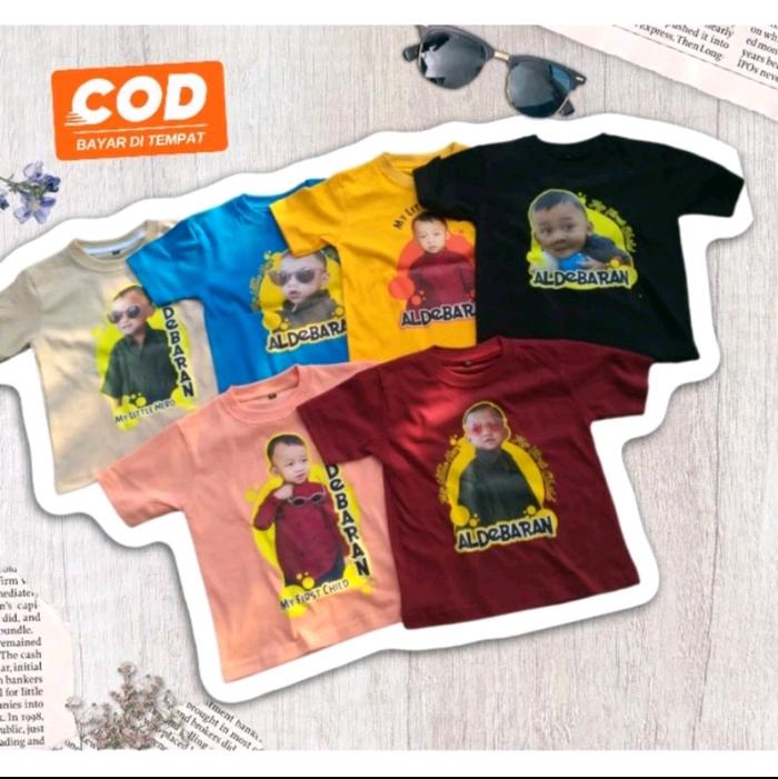 JSKIDS KAOS FOTO ANAK MURAH 0-12TH//KAOS CUSTOM FOTO//BAJU FOTO ANAK//KAOS PREMIUM//KAOS ULANG TAHUN