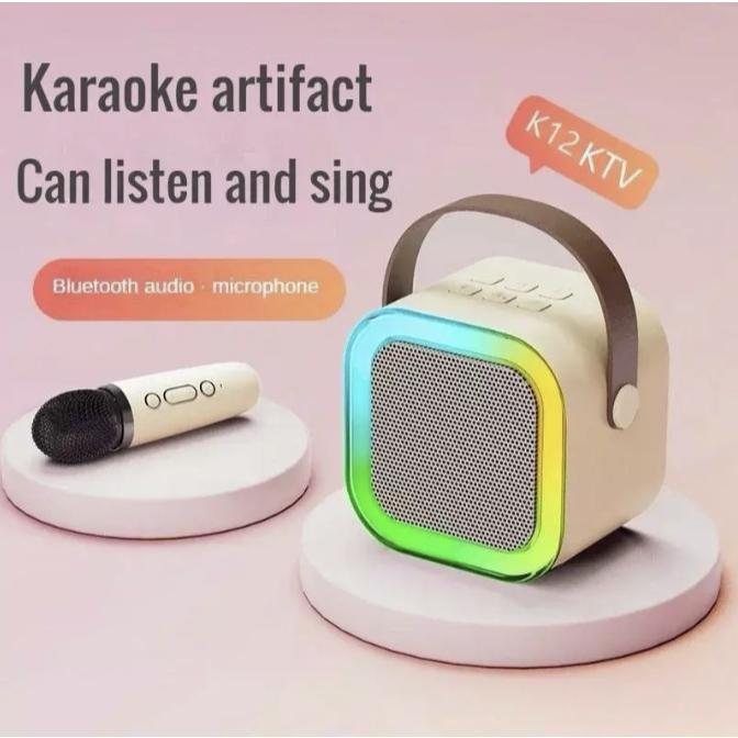 SMARTCOM ~ Speaker Bluetooth Wireless with MIC Bluetooth Karaoke Speaker Portable Wireless K12