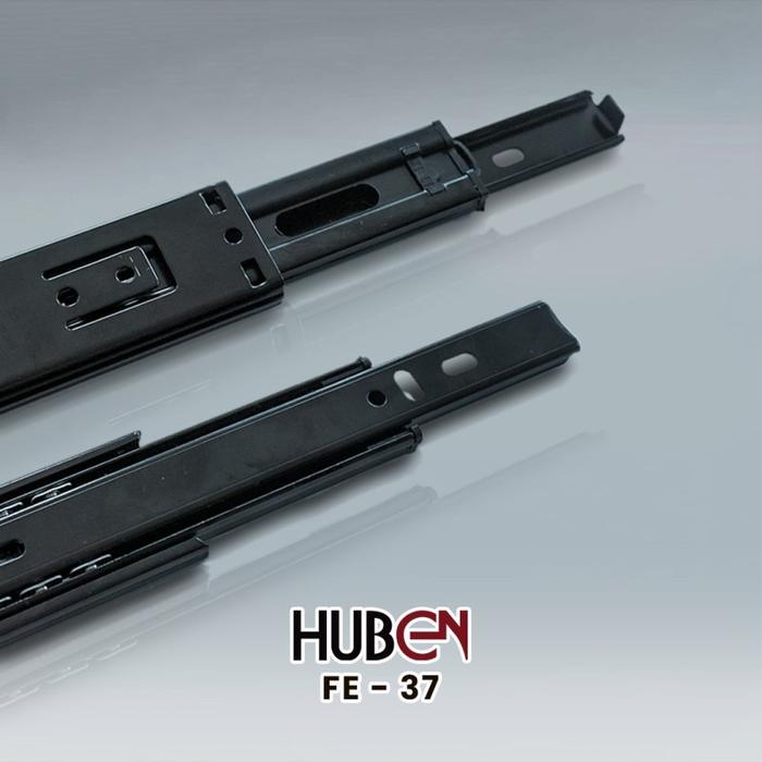 (1 pasang) REL LACI HUBEN DOUBLE TRACK 60 CM FULL EXTENSION FE37-60 CM HARGA PER PASANG