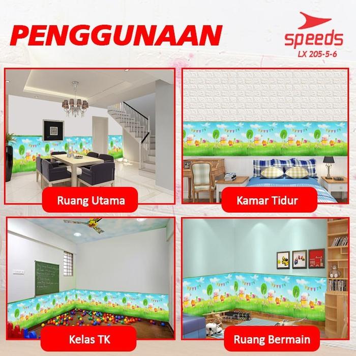 SPEEDS Wallpaper Dinding Kamar Tidur Anak Motif Kartun 205-5-6