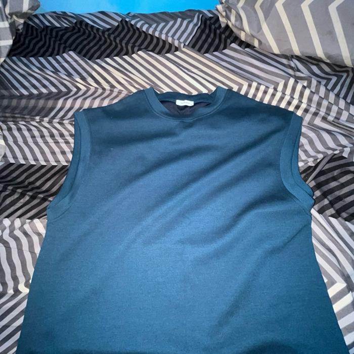 Blue Vest Urban Collection Thrift From Japan