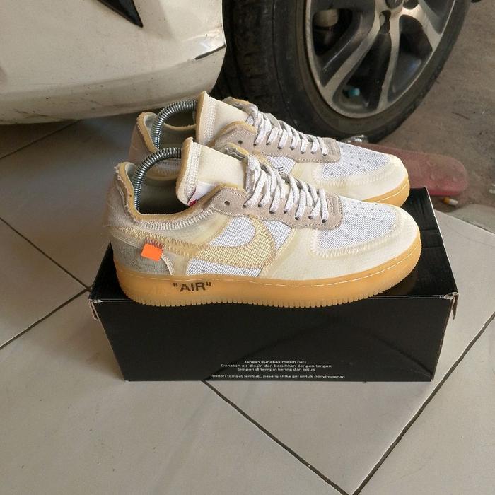 sepatu second branded nik€ af1 / air force one X off white low size 40 original like new