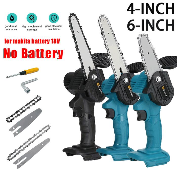 Mini 4 Inch Electric ChainSaw 6 Inch Cordless Pruning Saw Woodworking