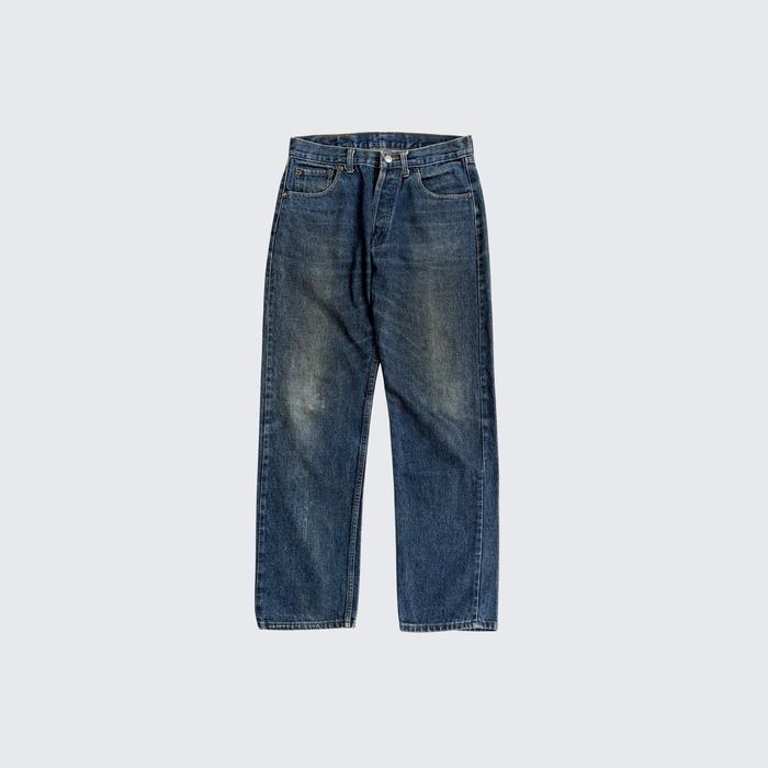 (Vintage Replica) Blue Washed LVC 501 Big E Reguler Fit Denim Pants - Unisex - 29