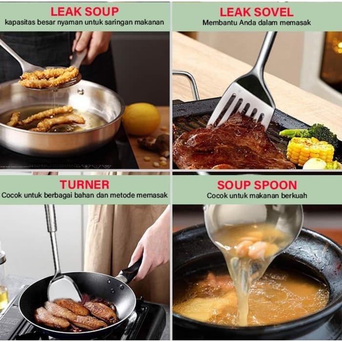*SPATULA STAINLESS SET 4 IN 1