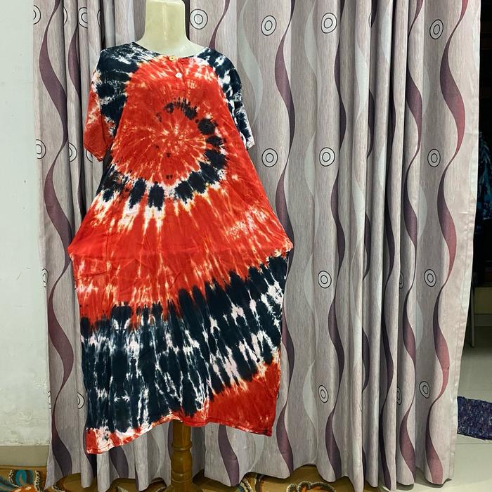 Daster Tie Dye Kancing Motif Bali