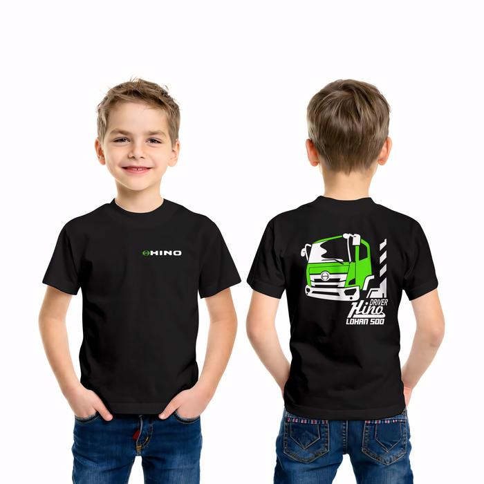 Kaos Baju Anak Mobil Hino Lohan 500 Driver Vector DB Baju Otomotif