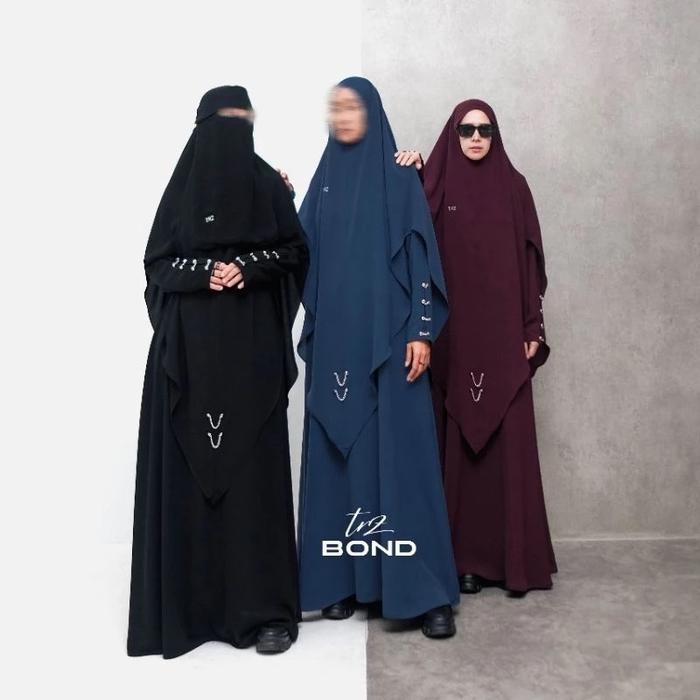 TRZ - Bond Set Gamis Khimar - Connection Series - Dress Muslimah