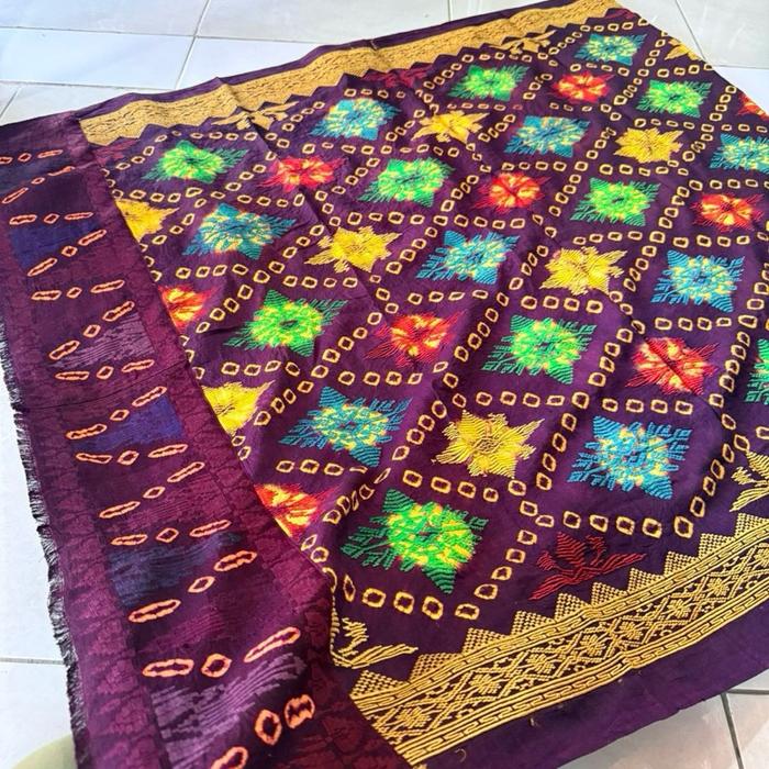 Sutra jumputan singaraja tumpal songket ori