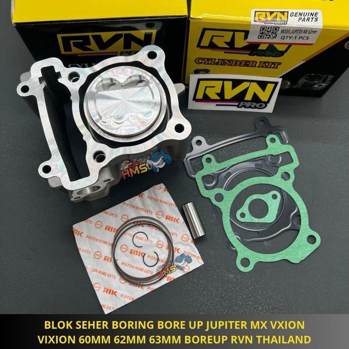 BLOK SEHER BORING BORE UP JUPITER MX VXION VIXION 60 62 63 65 60MM 62MM 63MM 65MM BOREUP RVN THAILAN