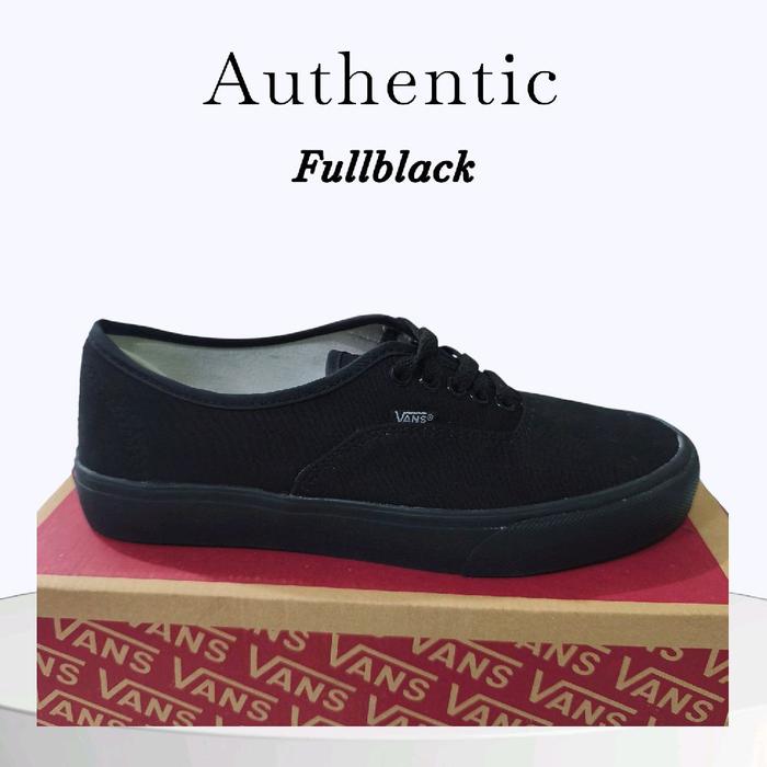 Sepatu Pria wanita Sneakers VANS AUTHENTIC Fullblack / Vans red Merah /Vans Black White Bahan Premiu