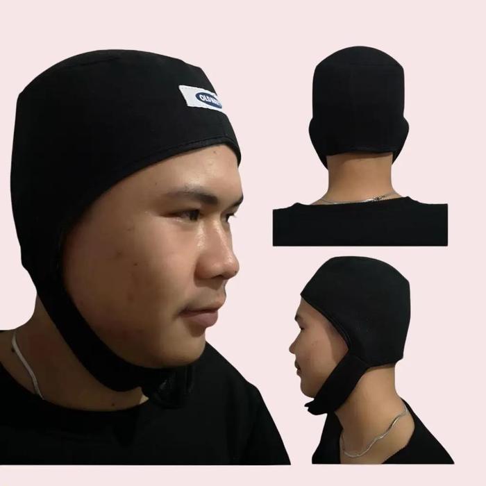 KUPLUK HAT PILOT DEWASA/KUPLUK TELINGA ANTI DINGIN Abu Biru Hijau Hitam Topi