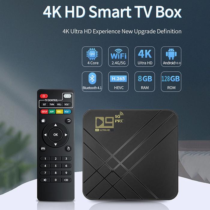 8GB+128GB Home Theater Amlogic S905L Media Player 4K H.265 2.4G/5G