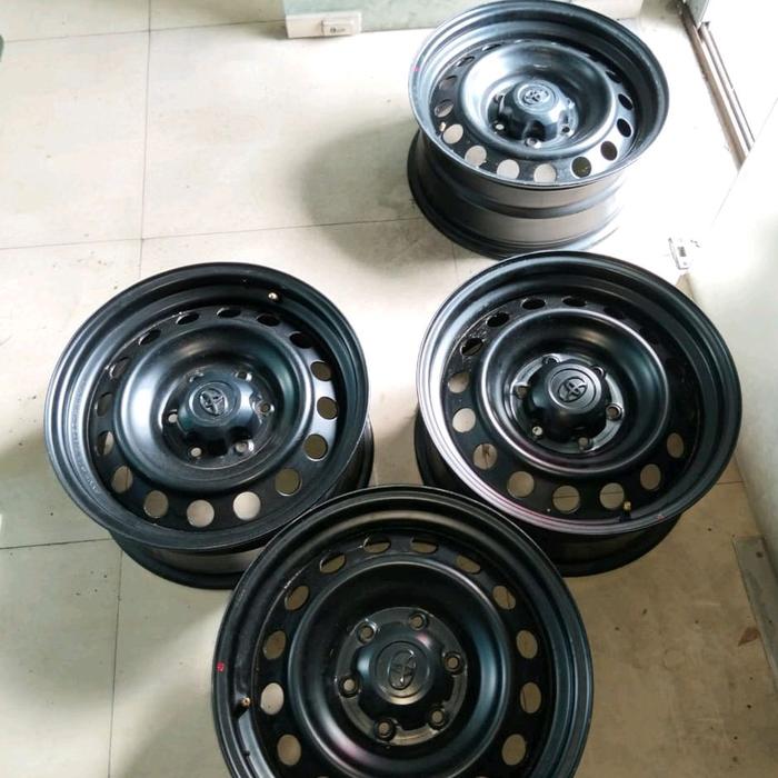 Velg Kaleng Hilux R17 Lebar 7.5" + Dop ORI - PCD Landcruiser Hardtop Fortuner Hilux Ford Ranger Paje
