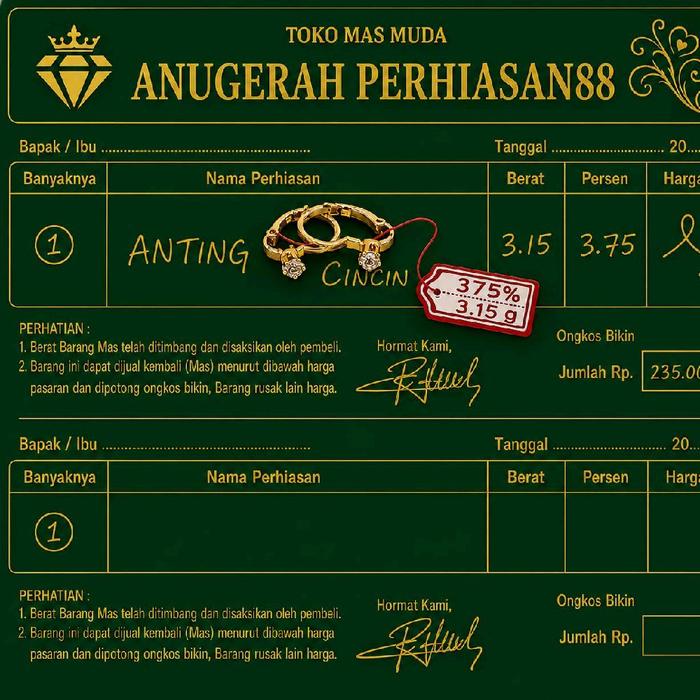 anting dessy pantat emas mudah