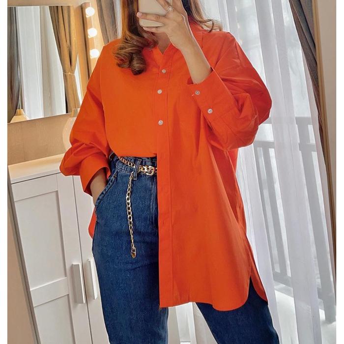 Ready- Premium Alice Shirt JUMBO LD 130 Fit to 6XL / Kemeja Polos