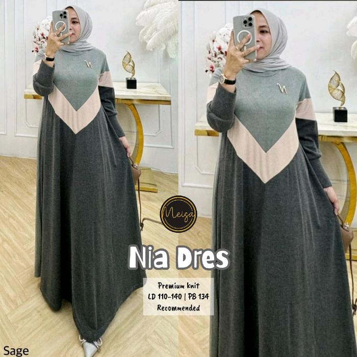 Dress wanita Nia dress by Meisa- Fashion wanita