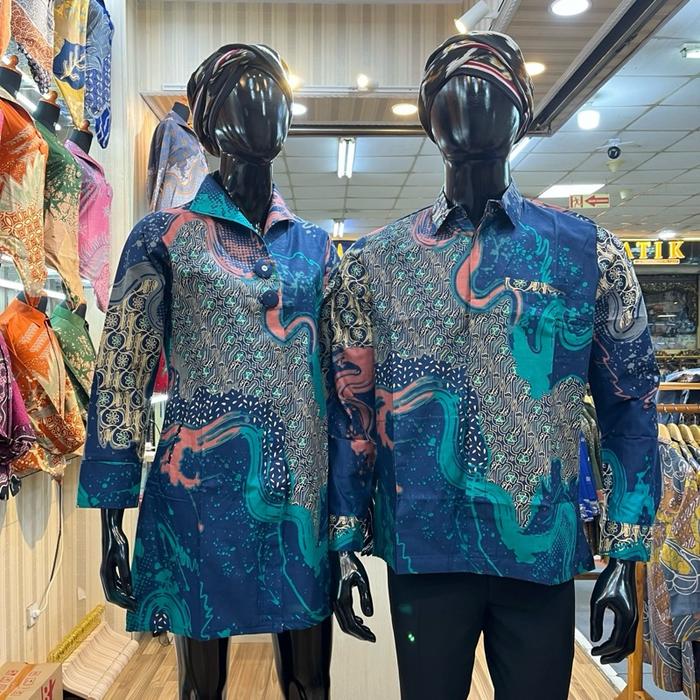 Baju Batik Kemeja Tunik Bahan Katun Prima Premium Model Tunik Dan Kemeja Jaitan Semi Jas Seragam Cou
