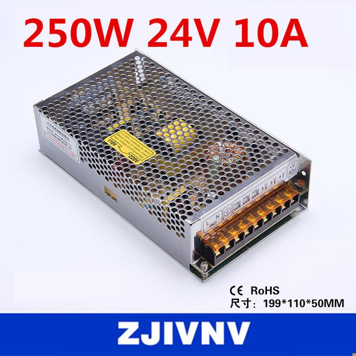 factory price 250W 24V 10A SMPS single output switching power supply