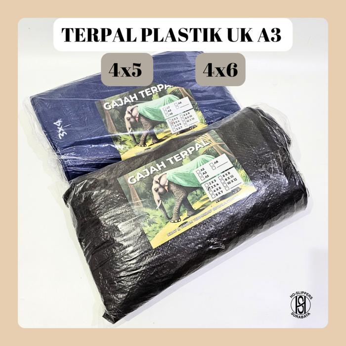 TERPAL PLASTIK A3 UK 4X5 4X6 / TERPAL PLASTIK / TERPAL A3