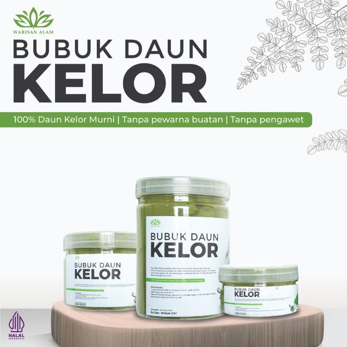 BUBUK DAUN KELOR WARISAN ALAM BUBUK KELOR 250G 400G 100G DAUN KELOR ORGANIK SERBUK PREMIUM SUPER HAL