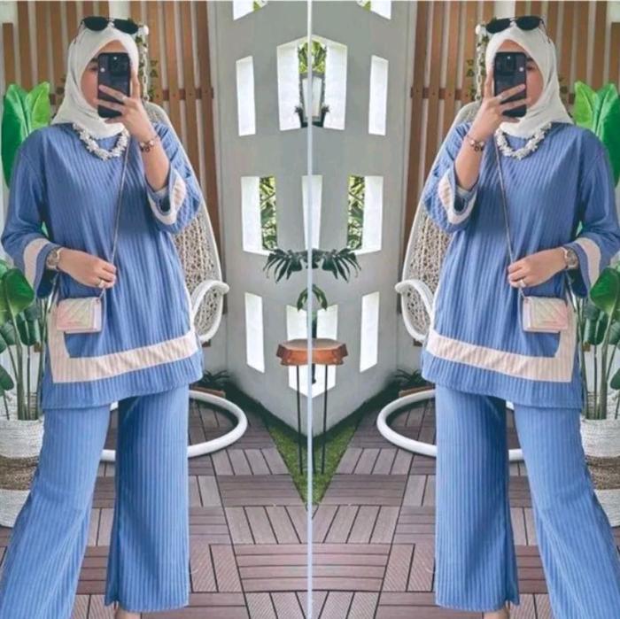 New amira set kenit murah melar setcel wanita
