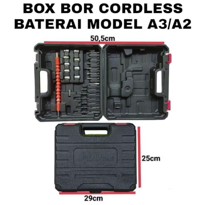 box tools JLD TOOL dan aksesoris bor cordless 12v 20v 36v 98v 198v