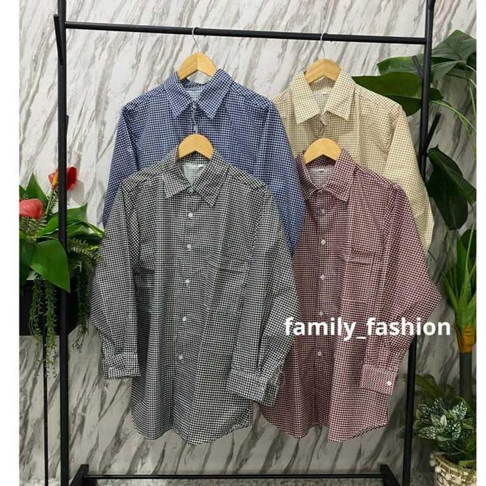 Kemeja Una Top Katun Kotak Wanita | Kemeja Wanita