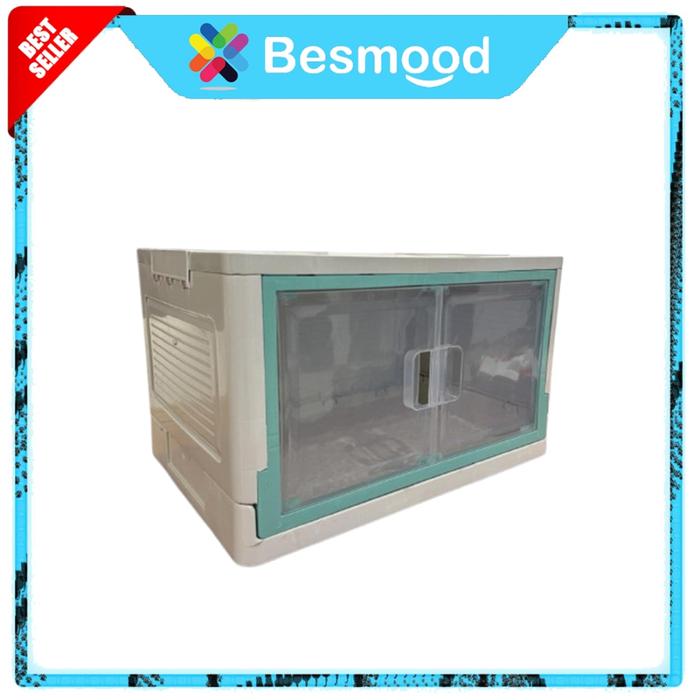 Besmood Lemari Lipat Plastik Serbaguna Pakaian Penyimpanan Barang Mainan Anak Portabel Storage Box