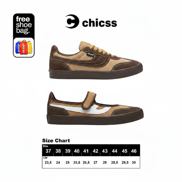 Chicss Alves Salsa Couple Original 100% Sepatu Sneakers Unisex dengan Free Shoe Bag dan Size Chart L