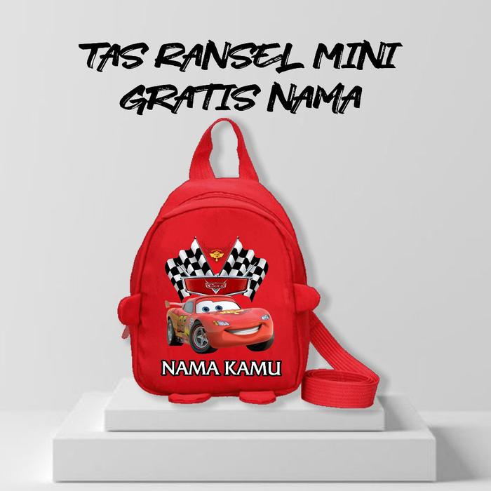 Tas Backpack Anak Karakter Mcqueen Tas Anak Laki-laki  Perempuan