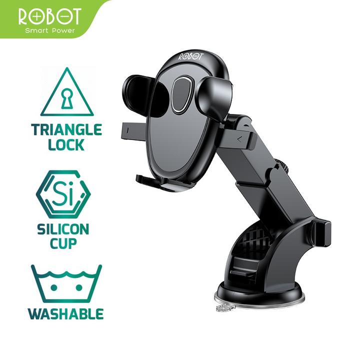 Car Holder ROBOT RT-CH11S 360 Rotable for Smartphone iPhone Android Car Stand Holder