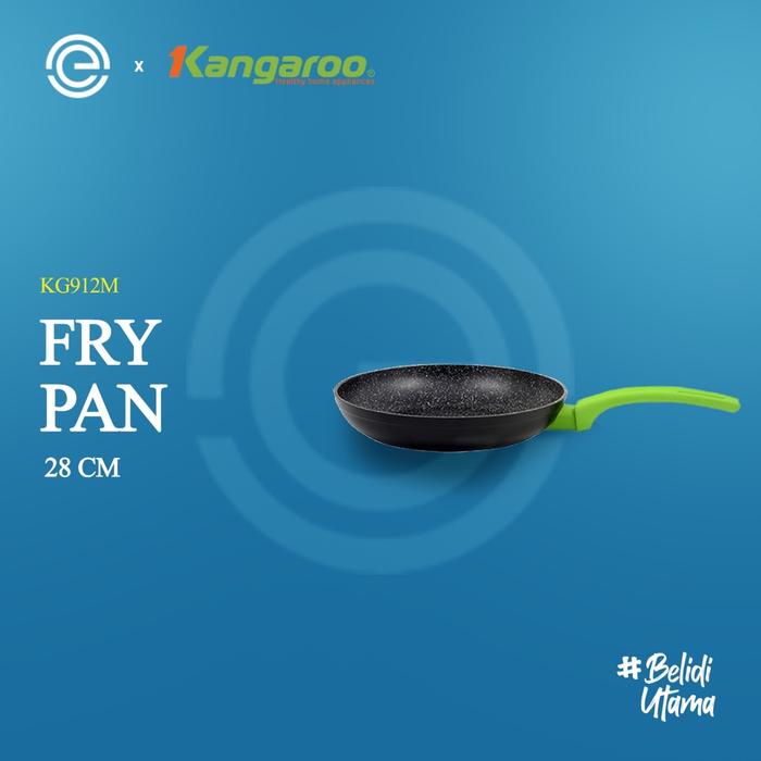 KANGAROO Panci Penggorengan 28 Cm - Hitam