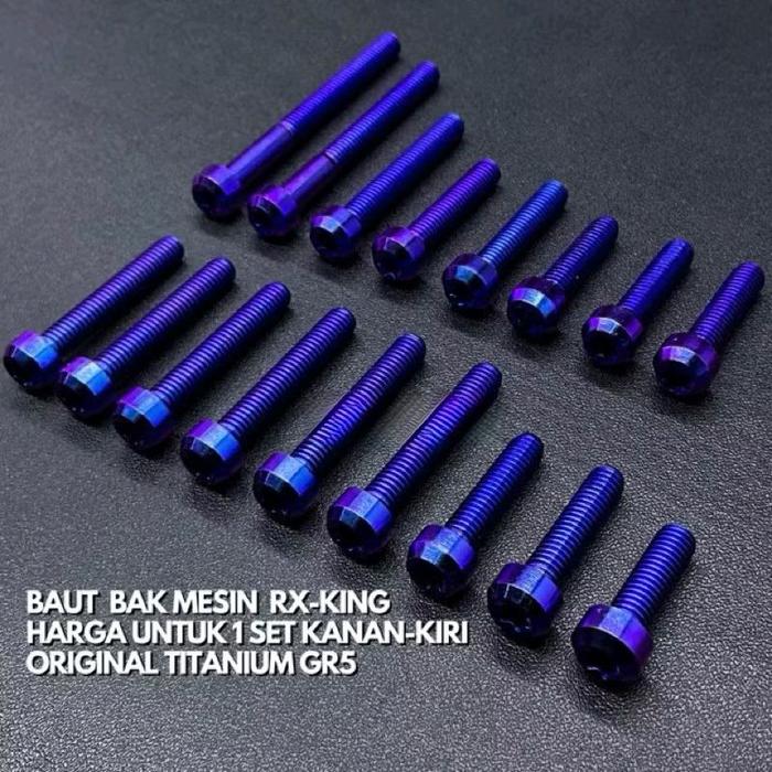 BAUT BAK KOPLING RX KING TITANIUM /  BAUT TITANIUM BLOK KOPLING RX KING