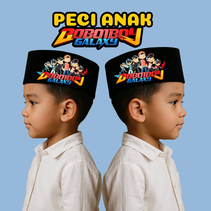 Kopiah Boboiboy - Peci Boboiboy - Songkok Boboiboy