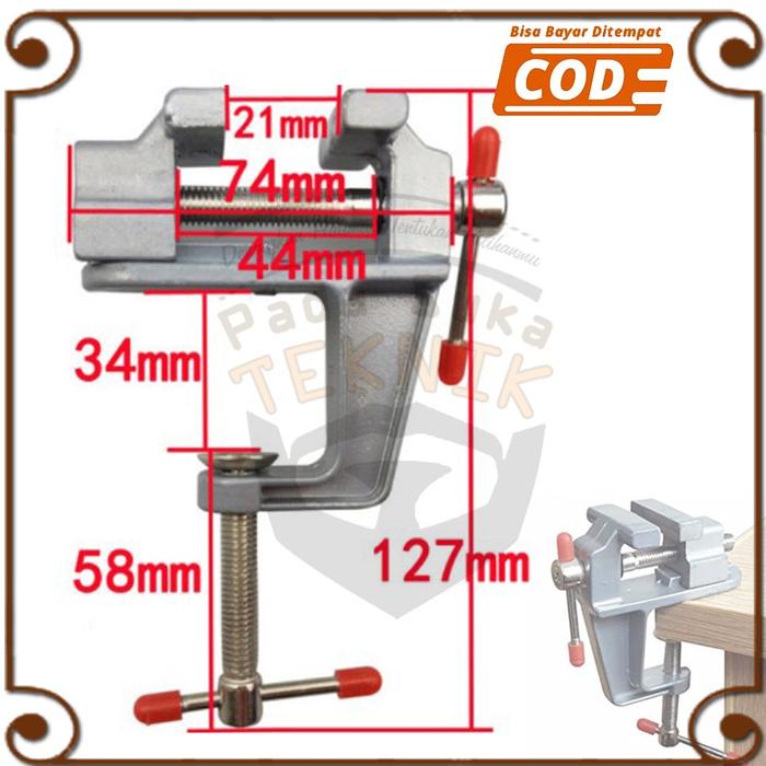 Clamp Meja Catok Table Vice Ragum Mini Kerajinan Seni Perhiasan Murah