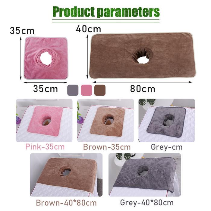 Velvet Handuk Face Cover Salon Spa Facial Massage Spa Pijit Face Down Cradle Cushion Pillow For Spa 